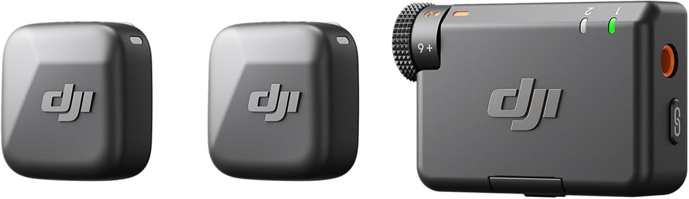 DJI Mic Mini (2TX+1RX+Charging Case), Detail-Rich Audio, 48h Use, Noise Cancelling, Automatic Limiting, Wireless Mic for Camera/iPhone/Android, Vlog, UAE Version, DJI Official Warranty Support