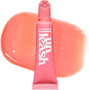 Sunset Dazzle Lip Gloss Balm, Hydrating Tinted Lip Balm with Glossy Shimmer, Lightweight & Moisturizing Vegan Formula with Peptides, Vitamin C & Vitamin E (No.0 Waikiki) 0.35 oz - No.2 Bondi