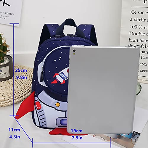 Boys Girls Toddler Backpack with Harness Leash, Rocket Shape kids backpack for Nursery, Preschool, School Bag, Waterproof baby Backpack Rucksack(for 1-3 Years old)