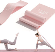 PROIRON 2 in 1 Resistance Bands Set - Includes Resistance Loop Bands, Physical Therapy Bands for Home Fitness, Stretching, Strength Training, Physical Therapy,Elastic Workout Bands for Whole Body - Resistance Loop Bands+Stretch Bands - Pink -1.5M(Latex)