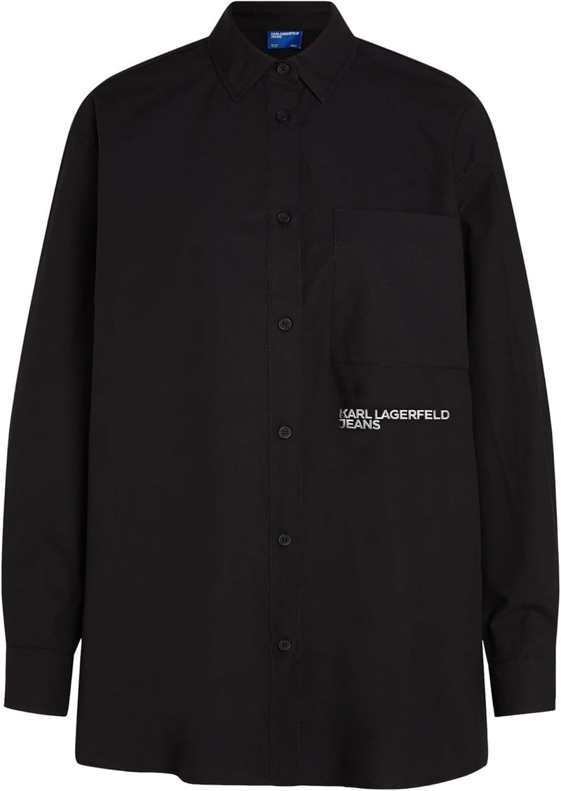 Women Karl Lagerfeld Jeans Relaxed Shirt Shirt (pack of 1) - black