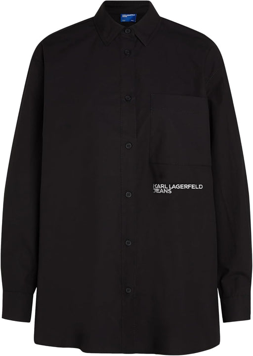 Women Karl Lagerfeld Jeans Relaxed Shirt Shirt (pack of 1) - black