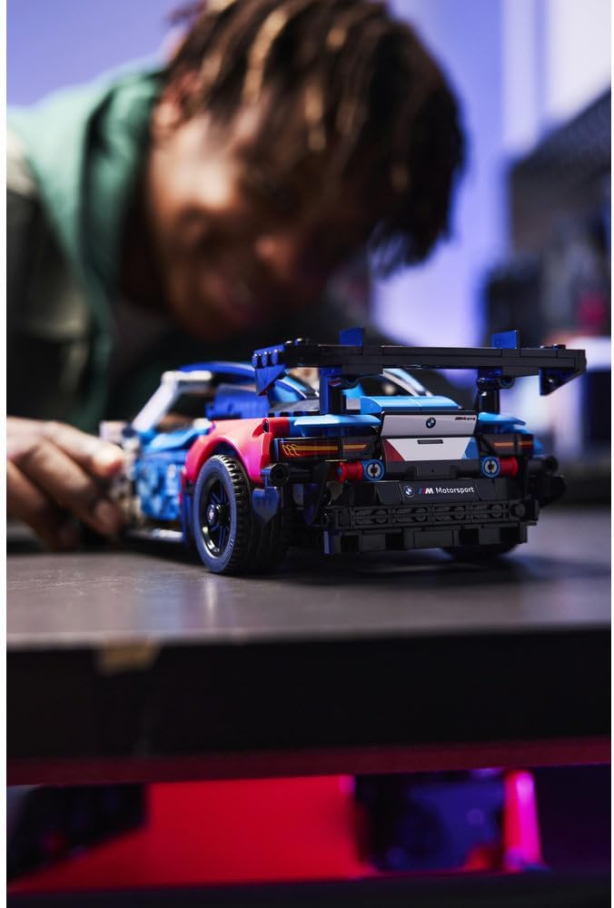 Technic BMW M4 GT3 EVO Race Car Toy - Model Kit w/ V6 Engine, Steering & Opening Doors - Gaming Gift for 11+ Year Old Boys & Teenage Motorsport Fans - 42226 – image 8