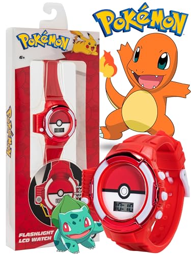 Accutime Kids Pokemon Digital LCD Quartz Watch for Boys, Girls, and Adults All Ages