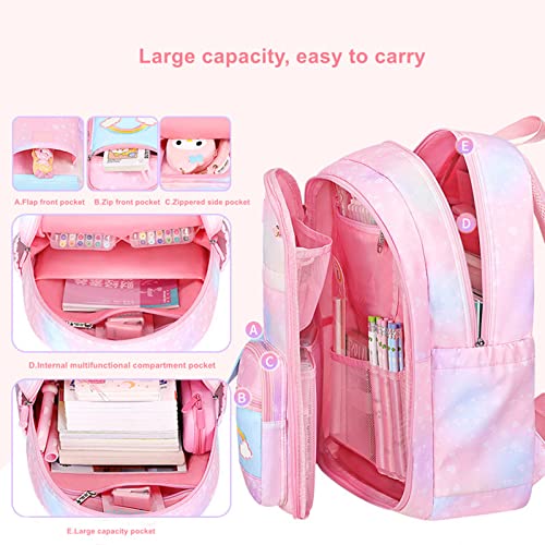 Youngsing Girls Backpack,Backpacks for Girls,Kids Backpack with Elementary School Bag