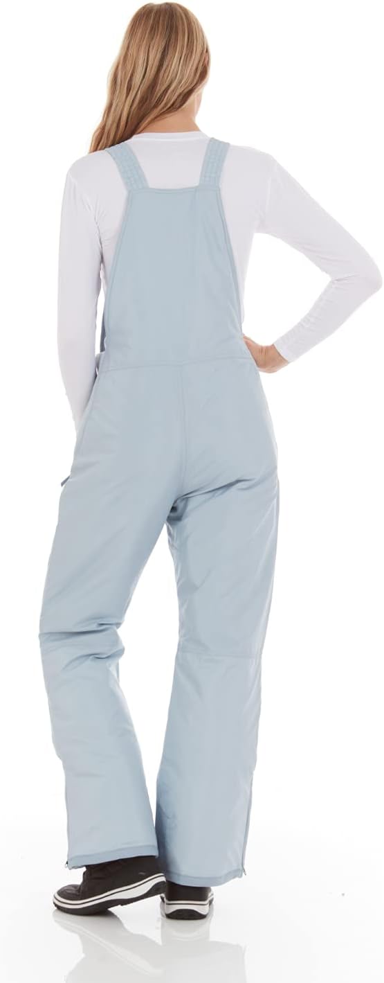 Arctic Quest womens Ski Snow Bibs Pants Insulated Water Resistant Overalls Snowboarding Winter Waterproof Pants Overalls (pack of 1)