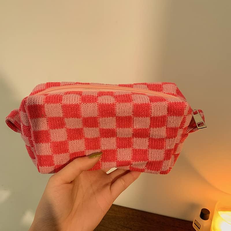 XPONNI Small cosmetic bag cute makeup bag y2k accessories aesthetic make up bag y2k purse cosmetic bag for purse, blue