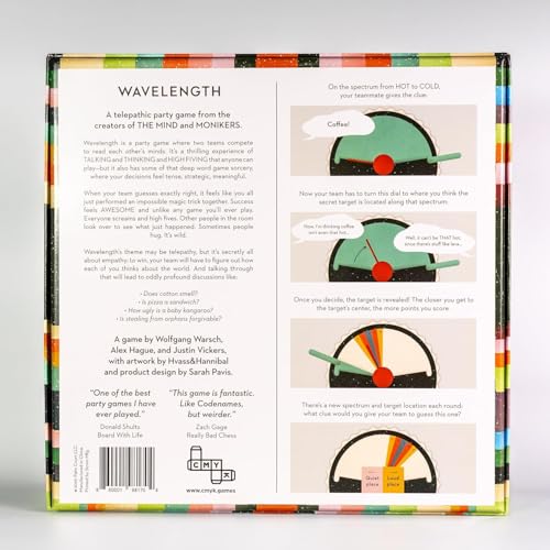 Generic Wavelength - Board Game for 2-20 Players, Ages 12+