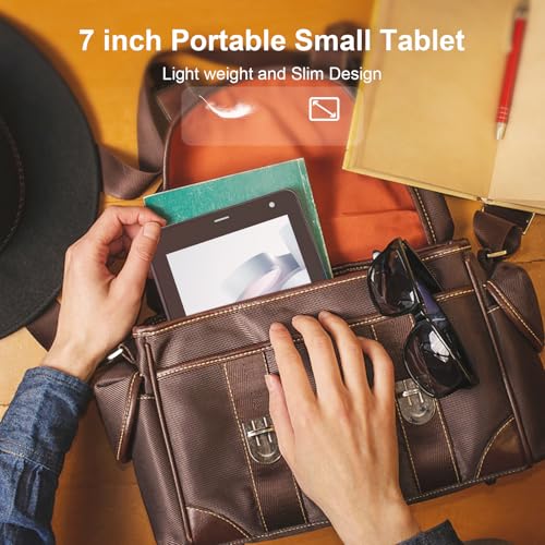 C idea 5G LTE with SIM Card Slot Tablet, 7 Inch Android 12 Tablet, 6GB RAM, 128GB ROM, Expandable to 512GB - 13MP Dual Camera, 6000mAh Battery - Includes Protector Case & Stylus (Red)