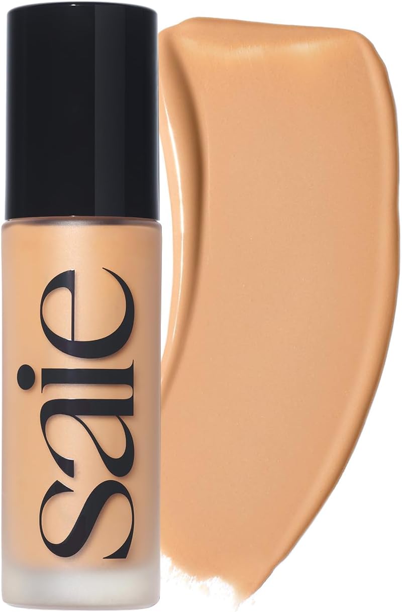Glowy Super Skin Tint Liquid Foundation - Hydrating Serum Foundation with Lightweight, Medium Coverage - Formulated with Hyaluronic Acid to Hydrate, Brighten and Plump - Shade 11 (1.01 oz) - 1.01 Ounce (Pack of 1) Shade 14 - Medium with Peach Undertones