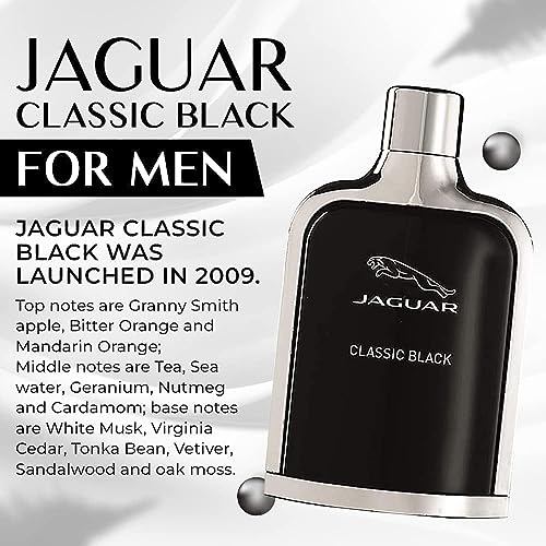 Jaguar Diamond Classic Men Cologne Eau De Toilette Spray, 3.4oz - Black
