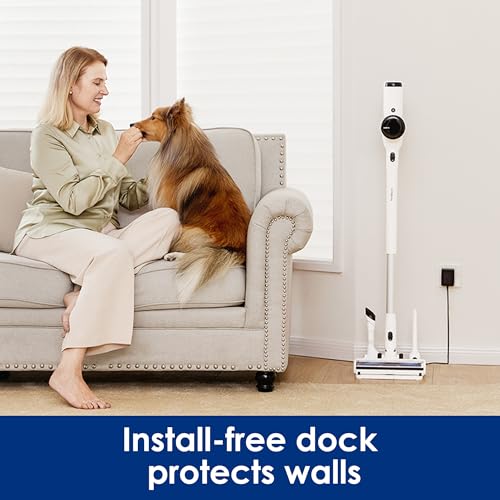 Tineco Pure ONE Air Pet Cordless Smart Vacuum Cleaner, Super Lightweight Stick Vacuum, Ideal for Pet Hair, Handheld Vac with Multi-Attachments, Ultra-Quiet, Install-Free Charging Dock