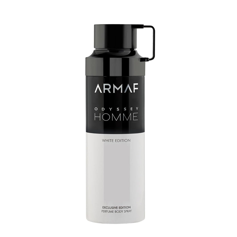 Armaf Odyssey Homme White Edition Exclusive Perfume Body Spray For Men 200ml, Deodorant Spray