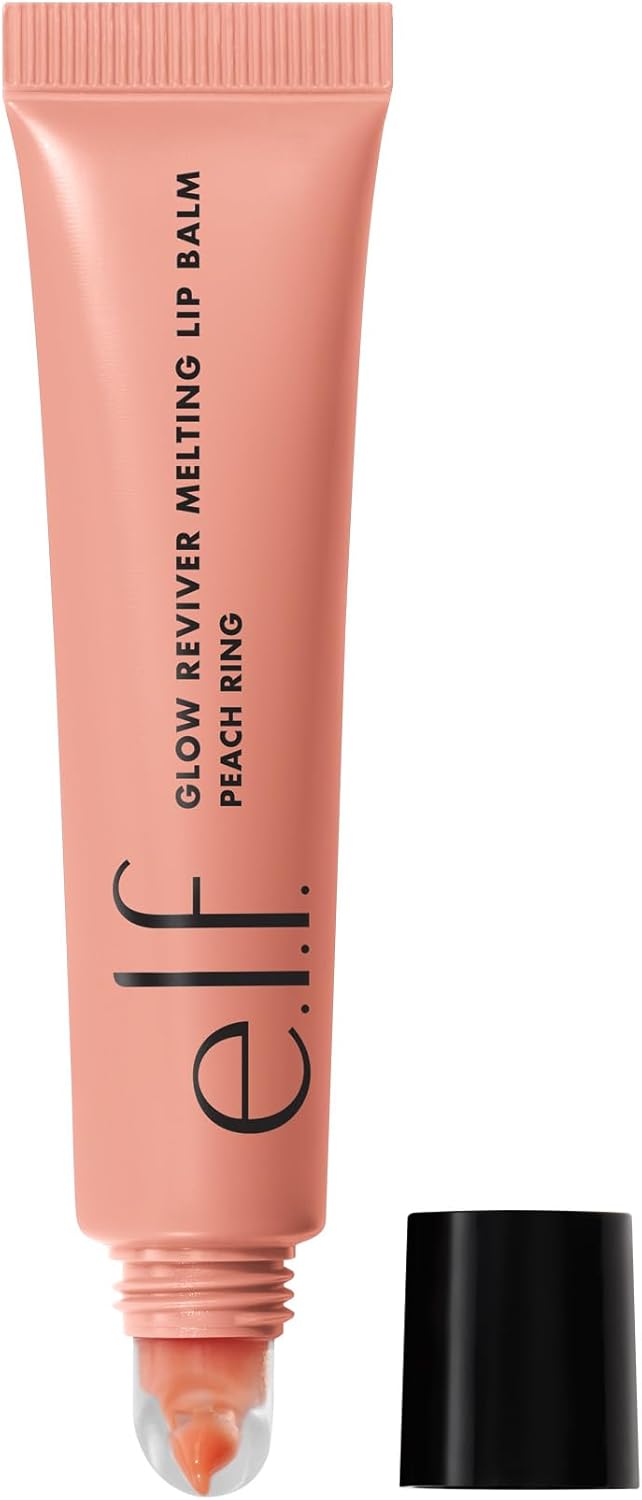 Glow Reviver Melting Lip Balm, Hydrating Tinted Lip Balm For A Glossy Finish & Soft, Supple Lips, Vegan & Cruelty-Free, Yummy Gummy - peach ring