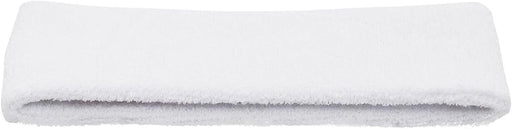 Leader Sport 140A Cotton Sweat Headband, White, One Size
