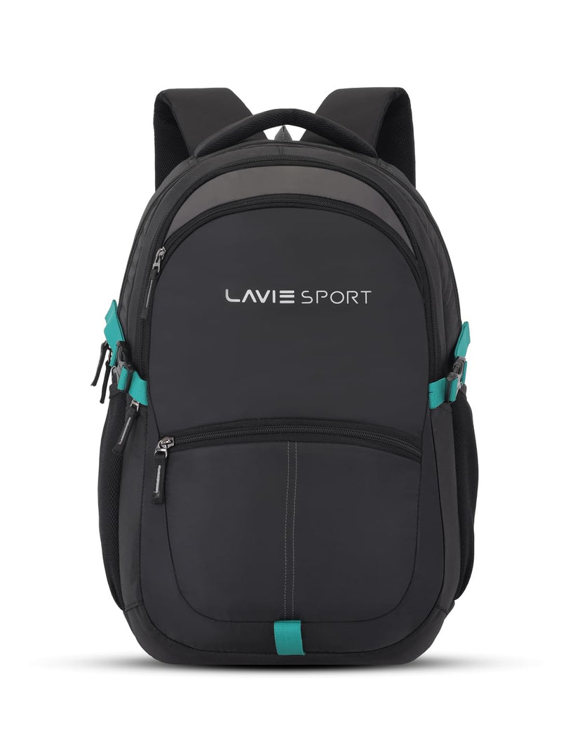 Lavie Sport Titan 29L Casual Backpack with Laptop Sleeve For Men & Women | Rain Cover Backpack for Boys & Girls