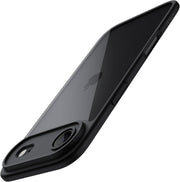JETech Case for iPhone 17 6.3-Inch, Shockproof Phone Bumper Cover, Solid Color Matte TPU Frame, Anti-Scratch Clear Back (Lavender) - iPhone Air Black