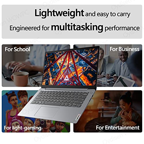 Lenovo 14" Business Laptop, Intel Core i3-12th 8GB RAM, 1TB SSD Storage, 14"HD Anti-Glare Display, Wi-Fi 6 and Bluetooth, HDMI, Windows 11 pro.