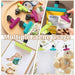 21 pcs Chip Bag Clips for Food Storage, 3 Large & 18 Medium Food Bag Clips, 3 Colours PP Heavy Duty Air Tight Seal Clips Sturdy Food Clips, Kitchen Storage Clips for Snacks Coffee Vegetables Fruit