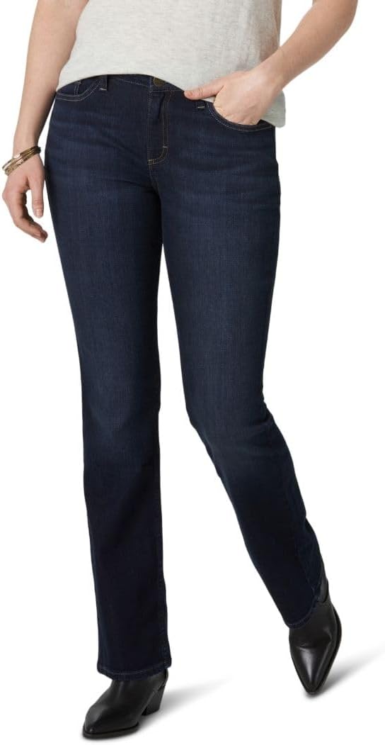 womens Regular Fit Bootcut Jean Jeans - Blackout