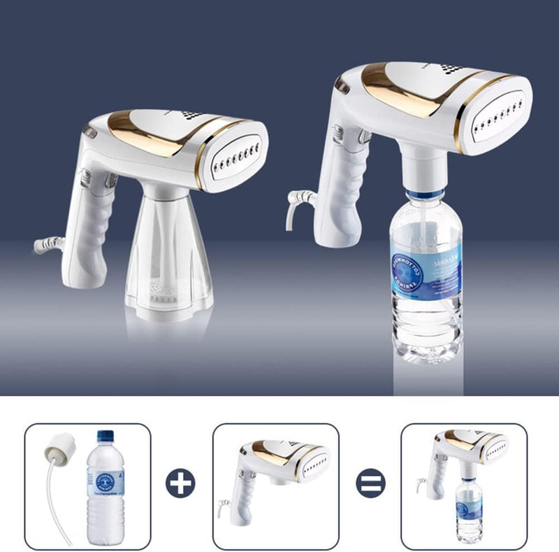 Travel Steam Generators，Portable Handheld Garment and Fabric Steamer 1600 Watts,40-Second Fast Heat-up, Auto-Off, Large Detachable Water Tank,2 in 1 Fabric Wrinkle Remover and Clothing Iron