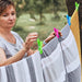 48 Pack Colorful Plastic Clothespins Heavy Duty Laundry Clothes Pins Clips Pegs Drying Line Pegs Small Colored Clothes Pins for Outdoor Clothesline Crafts Package Clips Lanundry Bathroom or Kitchen