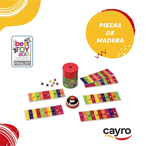 Cayro - Color Line - Spiel von Aktion und Geschwindigkeit - Brettspiel - Entwicklung der manuellen Fähigkeiten und des räumlichen Sehens - Brettspiel (332), Mehrfarbig, One size