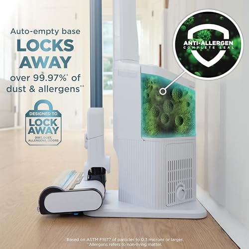 SHARK Clean Lightweight Cordless Cleaner with HEPA Filter, Powerful Suction, Portable, Rechargeable, Automatic Vacuum System, Pet Hair Vacuum Cleaner, Motorized Accessory for