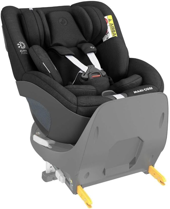 Maxi-Cosi Pearl 360 i-Size Infant Car Seat, 360 Swivel Car Seat, G-CELL Side Impact Protection, One-Hand Rotation, ClimaFlow, 0-4 Years, Authentic Red, 2 Year Warranty