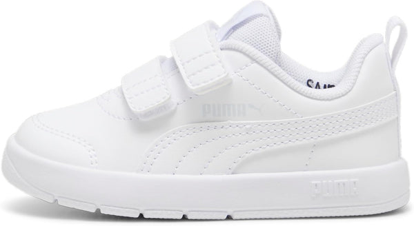Courtflex unisex-baby Sneakers - PUMA White-PUMA White-Silver Mist