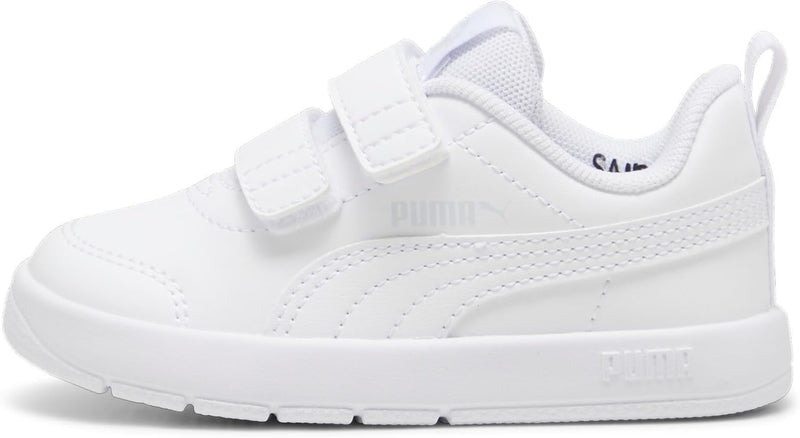 Courtflex unisex-baby Sneakers - PUMA White-PUMA White-Silver Mist