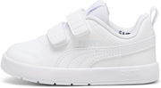 Courtflex unisex-child Mid Boot - PUMA White-PUMA White-Silver Mist