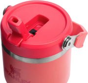 Ice Flow GO 600ml/20oz Flip Straw Wtr Btl Hot Coral