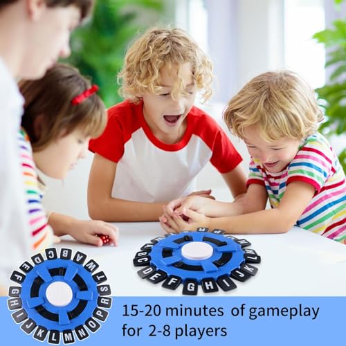 XINDROP® Tapple Game | Fast-paced Fun Board Games for Family Night | Race Against the Timer to Name Words by Category (blue, 22.23.23 cm)