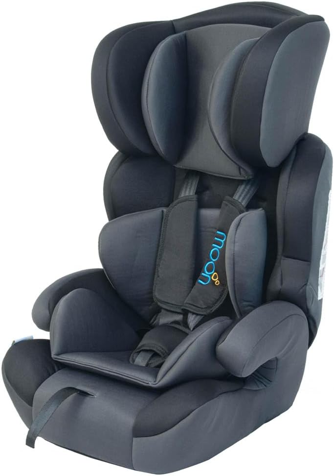 The Moon Brand Tolo Car Seat – Baby Travel Gear for Kids (9m to 11yrs) – ForwardFacing Child Booster Seat w/ Adjustable Headrest – Group 123 Comfort Car Accessories – Green