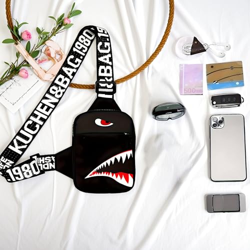 WRLDMCWLQ Shoulder Bag Sling Bag Men Women Small Bag Crossbody Bag Casual Phone Chest Bag for Travelling Hiking