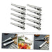 STOBOK 10pcs Stainless Steel Alligator Clip Food Storage Bag Clip Potato Chip Bag Clips Hairdresser Clips Household Food Bag Clamps Bag Sealers Clip Metal Duckbill Multipurpose