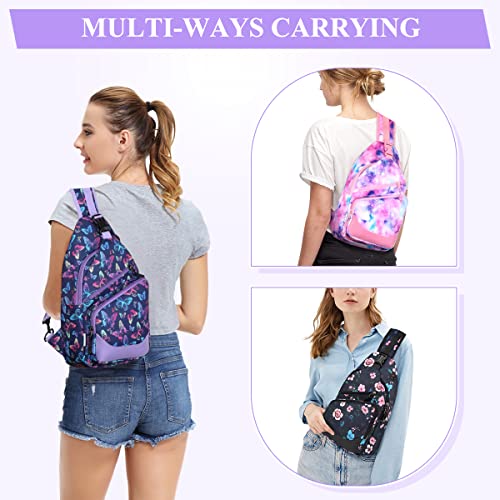 Sling Bag for Men Women, Vaschy Anti-theft Chest Casual Crossbody Bag Daypack Lightweight Small Over the ShoulderBag for Hiking Travel Outdoor Motorcycle One Strap