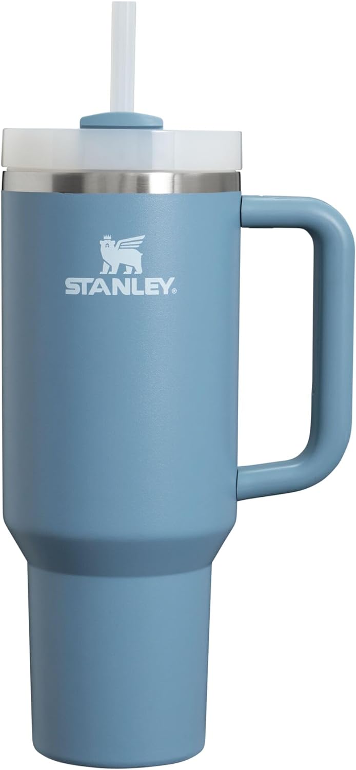 Stanley Quencher H2.0 Tumbler with Handle & Straw 40 oz | Twist On 3-Way Lid | Cupholder Compatible for Travel | Insulated Stainless Steel Cup | BPA-Free | Seafoam