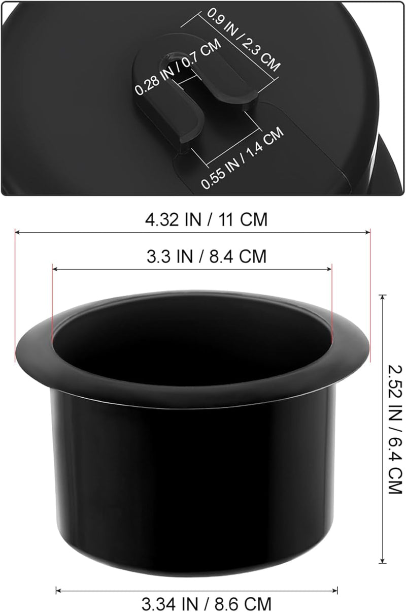 OUNONA 2pcs Recliner-Handles Cup Holder Replacement Insert for Sofa Boat Rv Couch Car Truck Poker Table