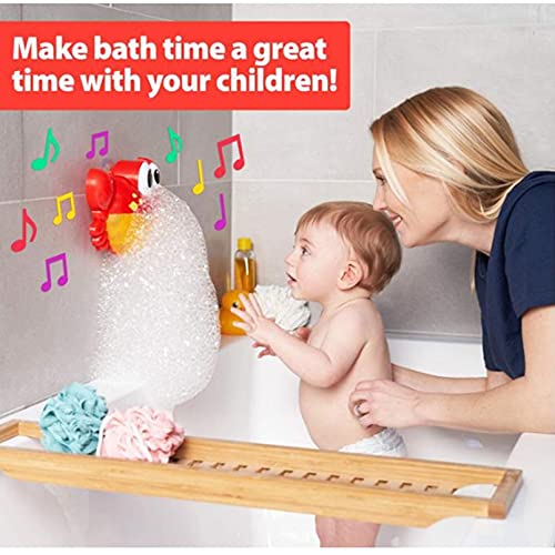AM ANNA Baby Bath Toy, crab Bath Bubble Maker for Shower and Bathtub. Bubbles tub Machine for Babies Toddlers, Makes The Best Bathtub Toys time