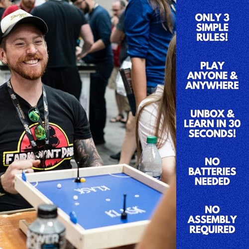 Marektoy Klask: The Magnetic Award-Winning Party Game Of Skill - For Kids And Adults All Ages That'S Half Foosball, Air Hockey