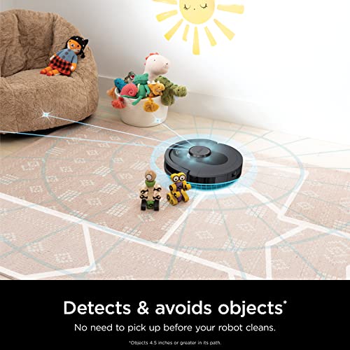 Shark AV2501S AI Robot Vacuum with HEPA Self-Empty Base, Bagless, 30-Day Capacity, LIDAR Navigation, Perfect for Pet Hair, Compatible with Alexa, Wi-Fi Connected, Dark Grey