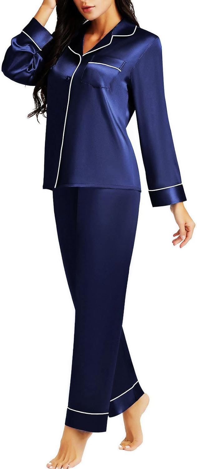 womens Dmz0017 Pajama Set (pack of 2) - Navy Blue