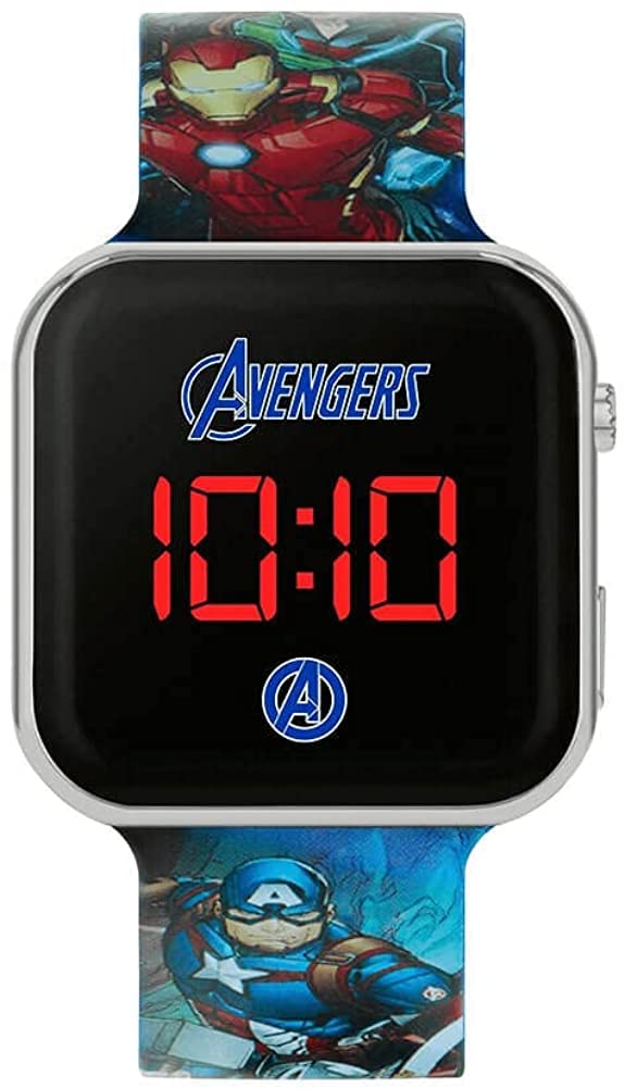 Disney Marvel Avengers Blue Strap LED Watch , AVG4706ARG