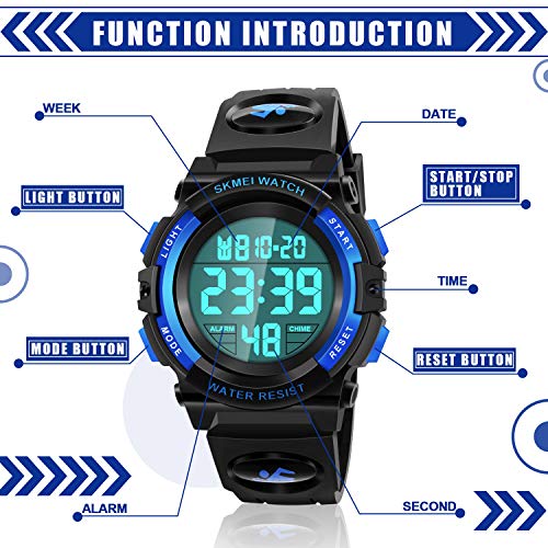 Dodosky LED Multifunctional Waterproof Watch for Kids - Kids Gifts