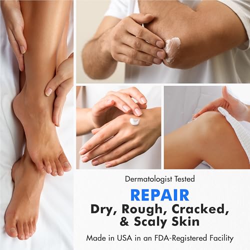 Ebanel Urea Cream 40% plus Salicylic Acid 2%, Foot Cream for Dry Cracked Feet Heels Knees Elbows Hands Repair Treatment, Foot Moisturizer Corn Callus Dead Skin Remover Toenail Softener for Feet Care