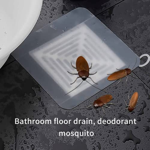 Tub Stopper Sillicone Floor Drain Anti-Odor Mat, Gel Drain Plugs, Bathtub Kitcher Seal Plug, Sewer Deodorizing Cover, Prevent Drain Smells for Kitchen, Bathroom and Laundry, 2Pcs