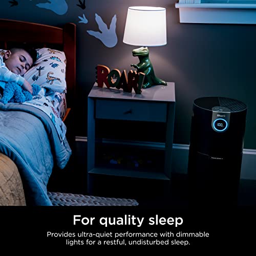 Shark HP202 Clean Sense Air Purifier MAX for Home, Allergies, HEPA Filter, 1200 Sq Ft, XL Room, Living Room, Whole Home, Captures 99.98% of Particles, Pollutants, Dust, Smoke, Allergens & Smells, Grey