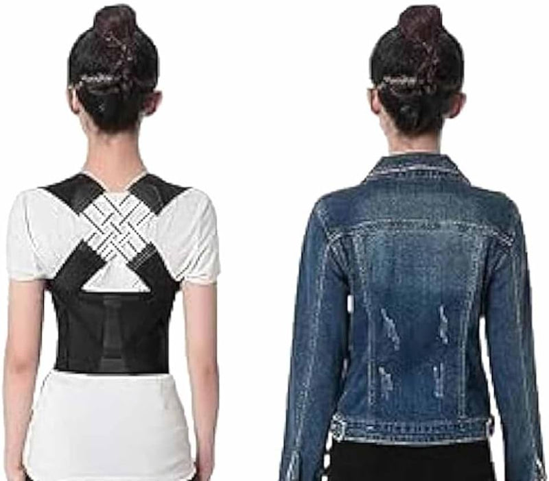 Shoulder Posture Brace, Breathable Back Posture Corrector for Men & Women, Upper Back Support, Back Brace & Back Straightener, Effective Posture Correction for Neck,